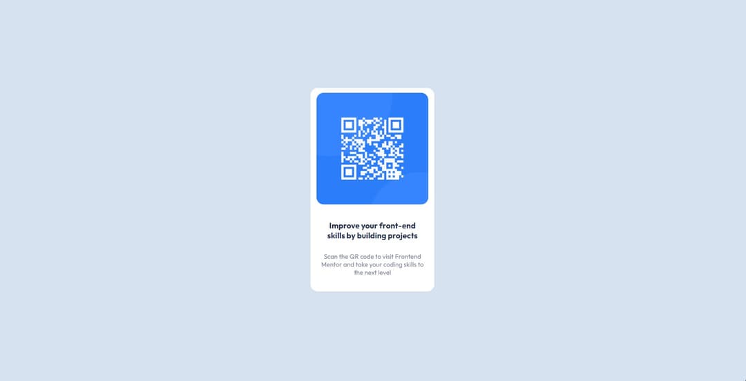 Frontend Mentor - QR Code Component