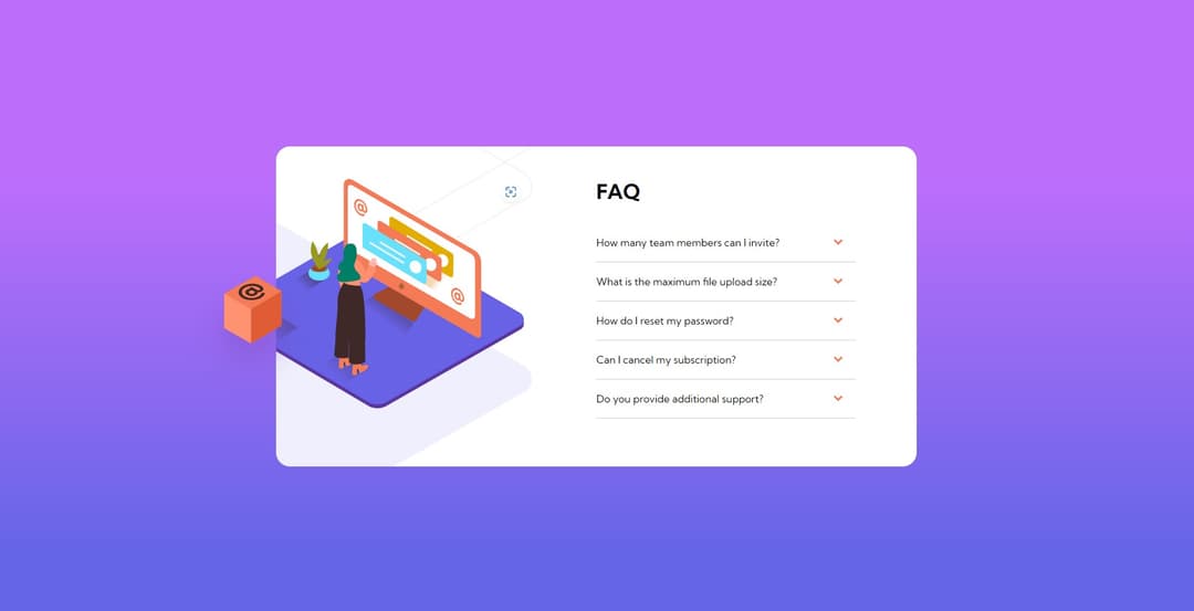 Frontend Mentor - FAQ accordion card