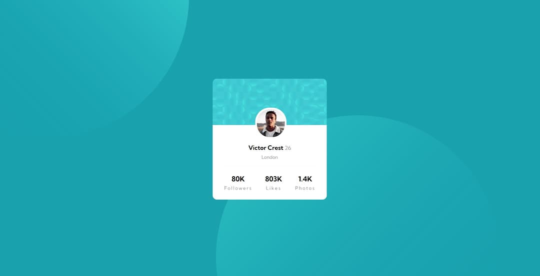 Frontend Mentor - Profile card component