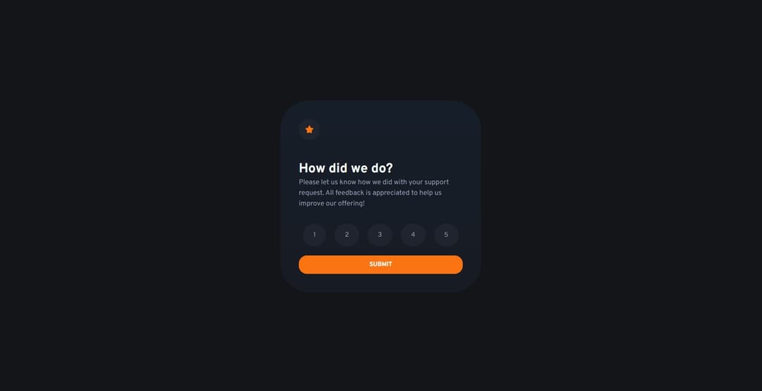 Frontend Mentor - Interactive rating component